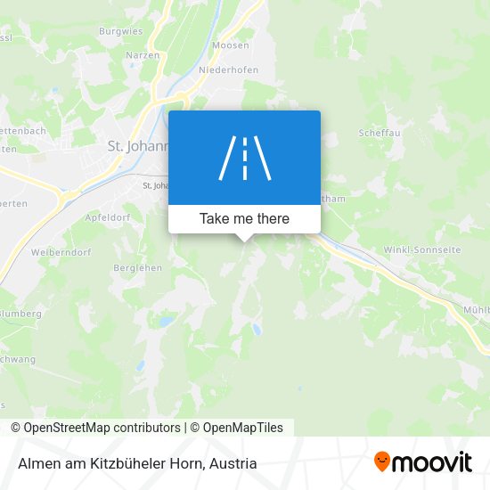 Almen am Kitzbüheler Horn map