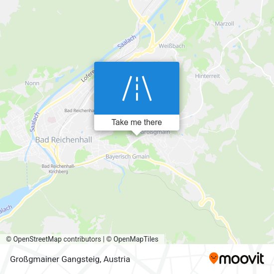 Großgmainer Gangsteig map
