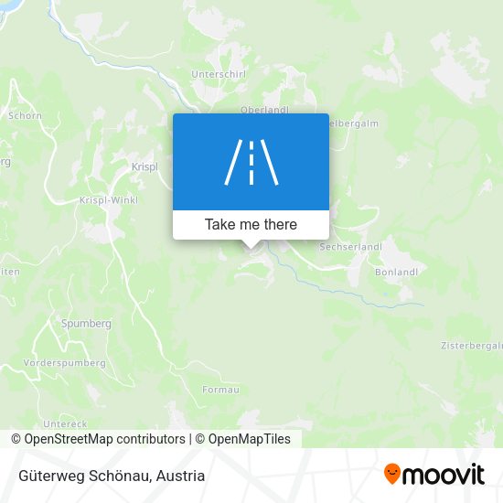 Güterweg Schönau map