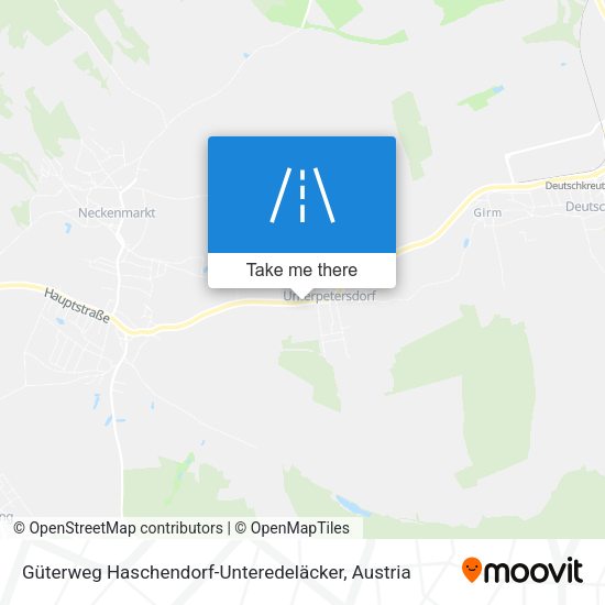 Güterweg Haschendorf-Unteredeläcker map
