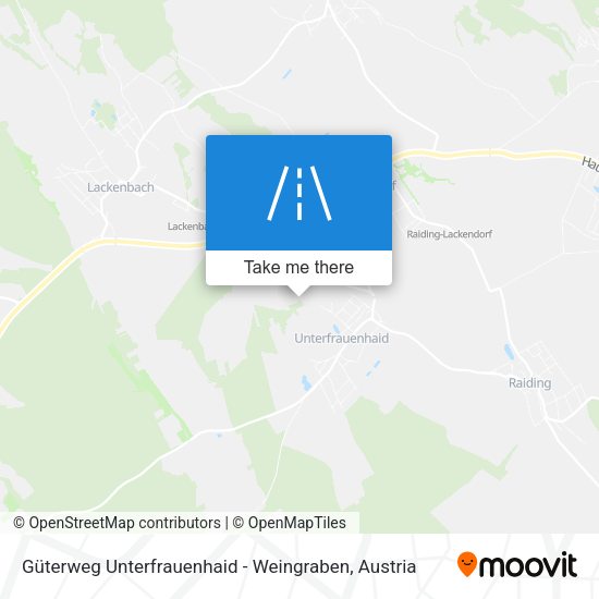 Güterweg Unterfrauenhaid - Weingraben map