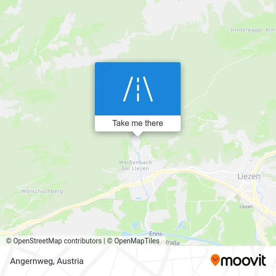 Angernweg map