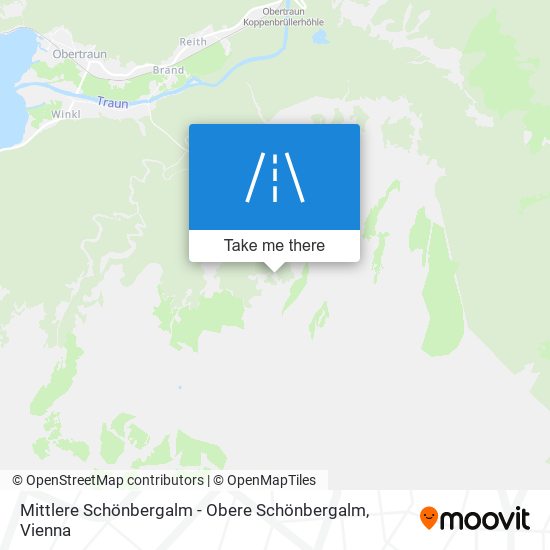 Mittlere Schönbergalm - Obere Schönbergalm map