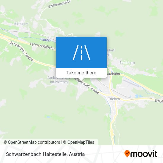 Schwarzenbach Haltestelle map