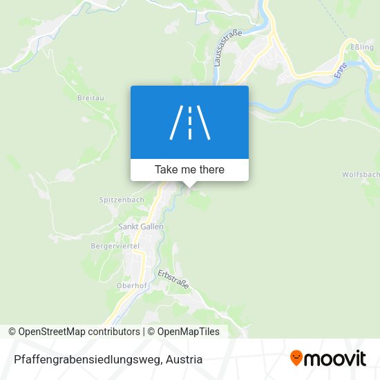 Pfaffengrabensiedlungsweg map