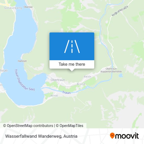 Wasserfallwand Wanderweg map