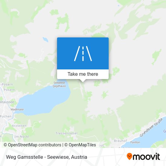 Weg Gamsstelle - Seewiese map