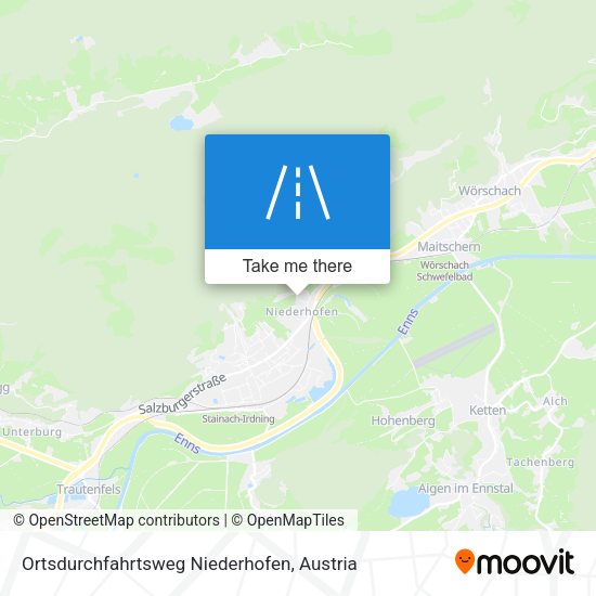 Ortsdurchfahrtsweg Niederhofen map