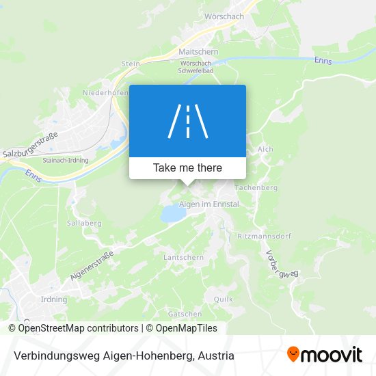 Verbindungsweg Aigen-Hohenberg map