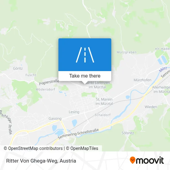 Ritter Von Ghega-Weg map