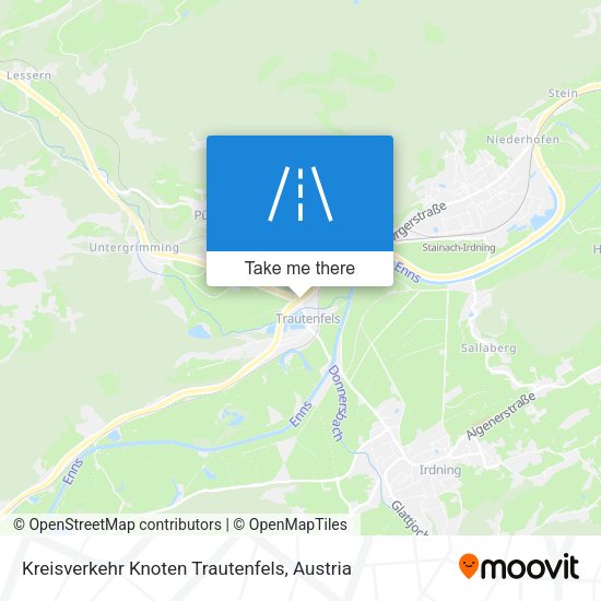 Kreisverkehr Knoten Trautenfels map
