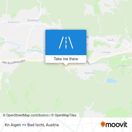 Kn Aigen => Bad Ischl map