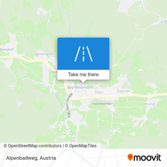 Alpenbadweg map