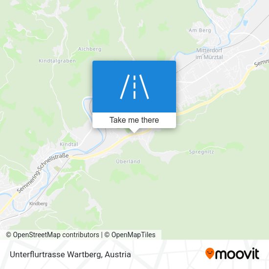 Unterflurtrasse Wartberg map