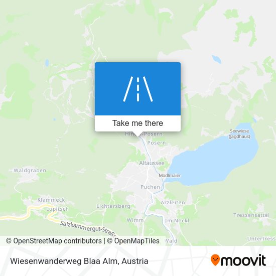 Wiesenwanderweg Blaa Alm map