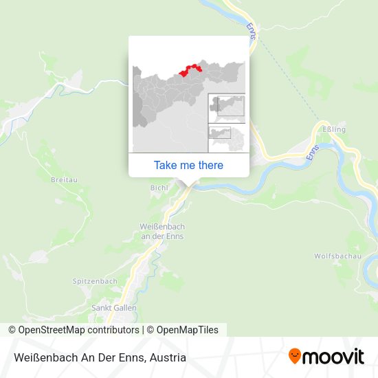 Weißenbach An Der Enns map