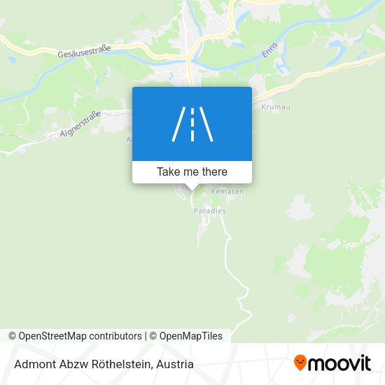 Admont Abzw Röthelstein map