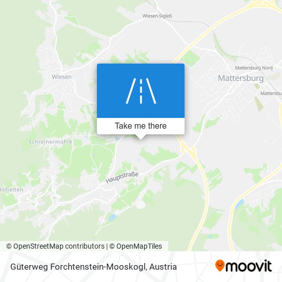 Güterweg Forchtenstein-Mooskogl map