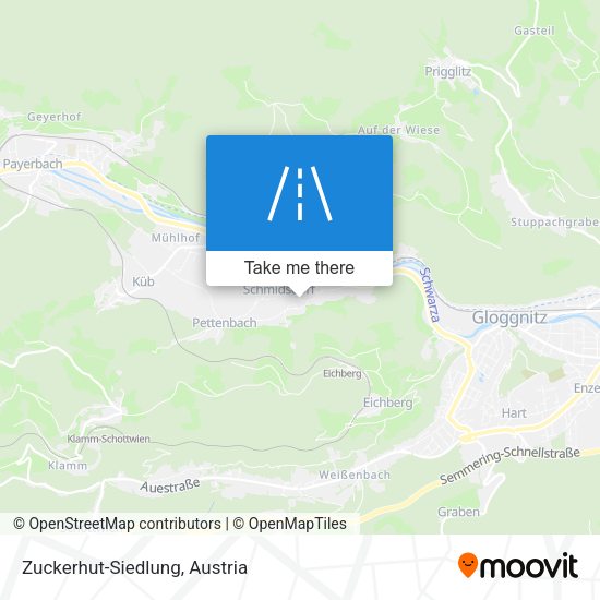 Zuckerhut-Siedlung map