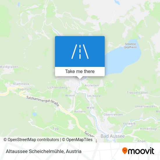 Altaussee Scheichelmühle map
