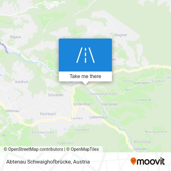 Abtenau Schwaighofbrücke map
