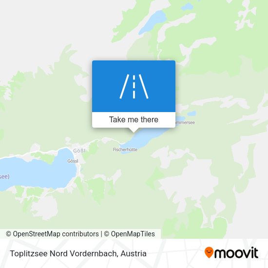 Toplitzsee Nord Vordernbach map