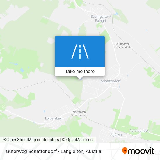 Güterweg Schattendorf - Langleiten map