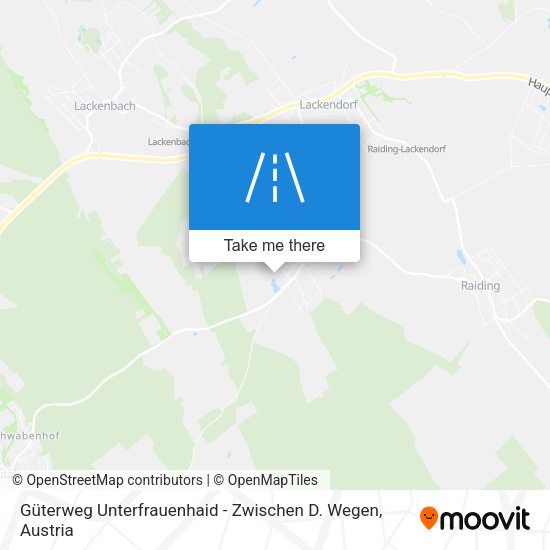 Güterweg Unterfrauenhaid - Zwischen D. Wegen map