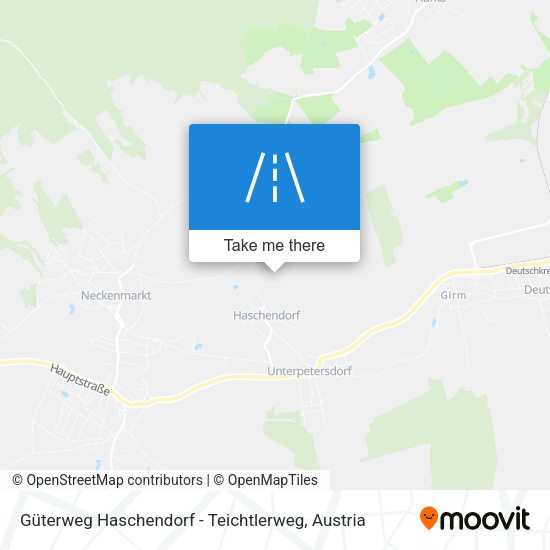Güterweg Haschendorf - Teichtlerweg map