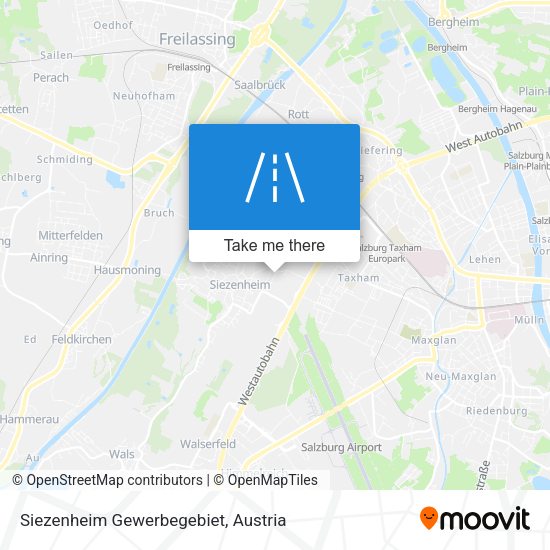 Siezenheim Gewerbegebiet map
