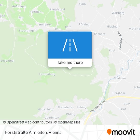 Forststraße Almleiten map