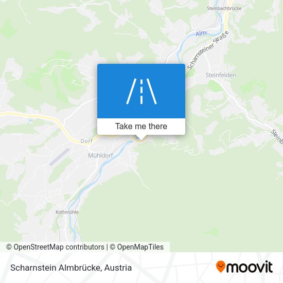 Scharnstein Almbrücke map