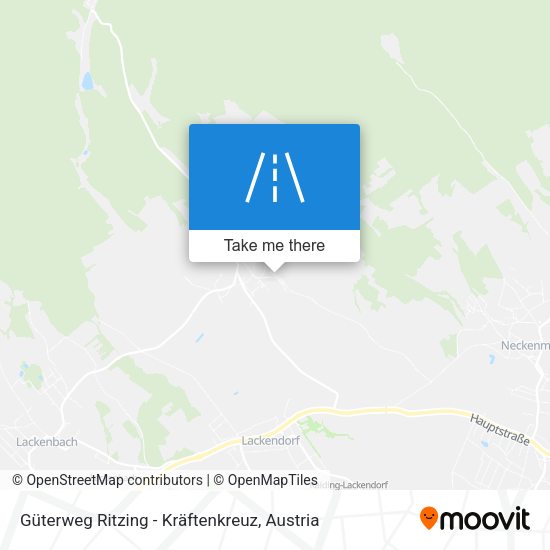 Güterweg Ritzing - Kräftenkreuz map