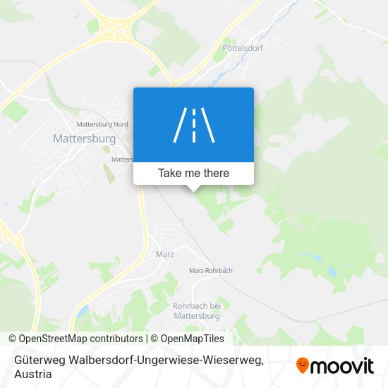 Güterweg Walbersdorf-Ungerwiese-Wieserweg map