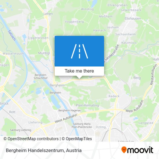 Bergheim Handelszentrum map