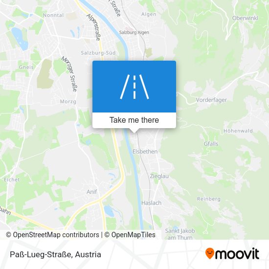 Paß-Lueg-Straße map