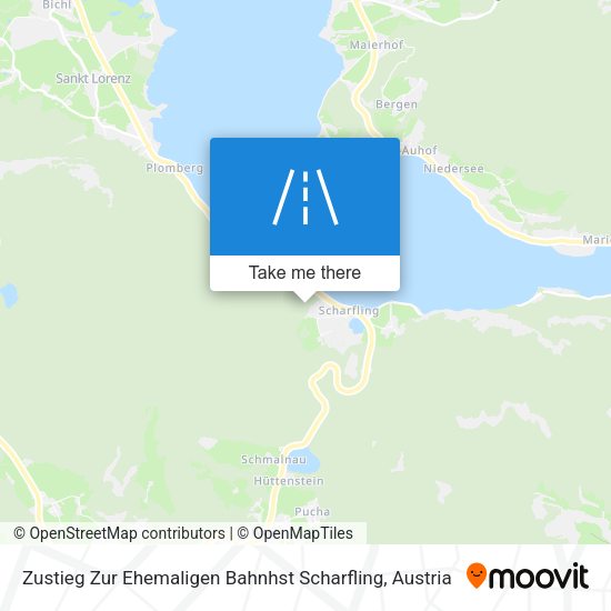 Zustieg Zur Ehemaligen Bahnhst Scharfling map