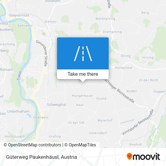 Güterweg Paukenhäusl map