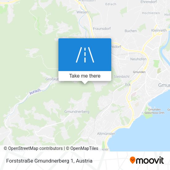 Forststraße Gmundnerberg 1 map