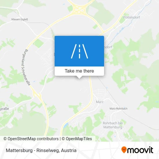 Mattersburg - Rinselweg map