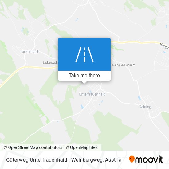 Güterweg Unterfrauenhaid - Weinbergweg map