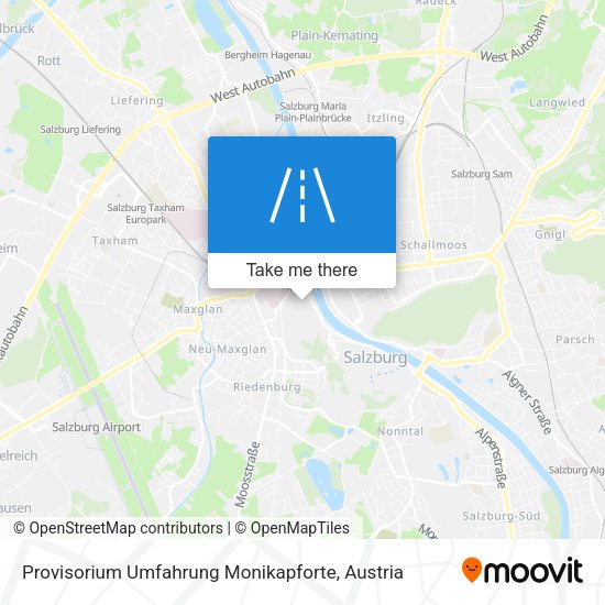 Provisorium Umfahrung Monikapforte map