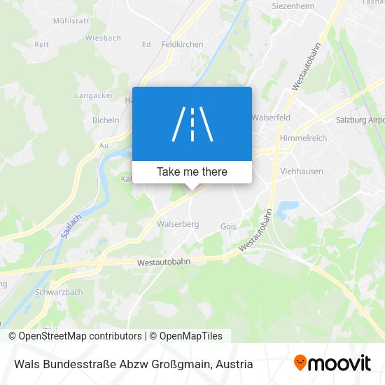 Wals Bundesstraße Abzw Großgmain map