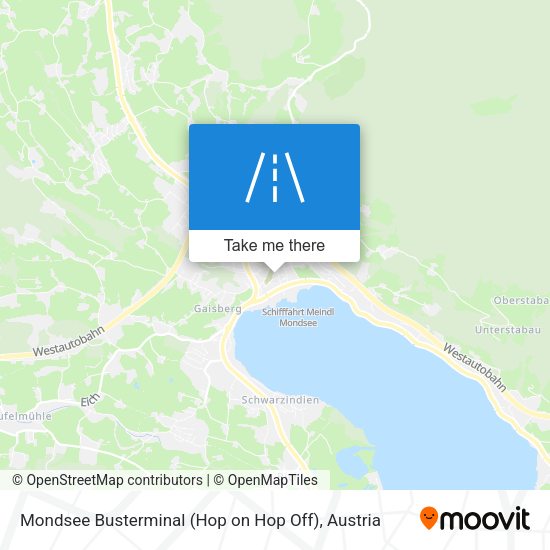 Mondsee Busterminal (Hop on Hop Off) map