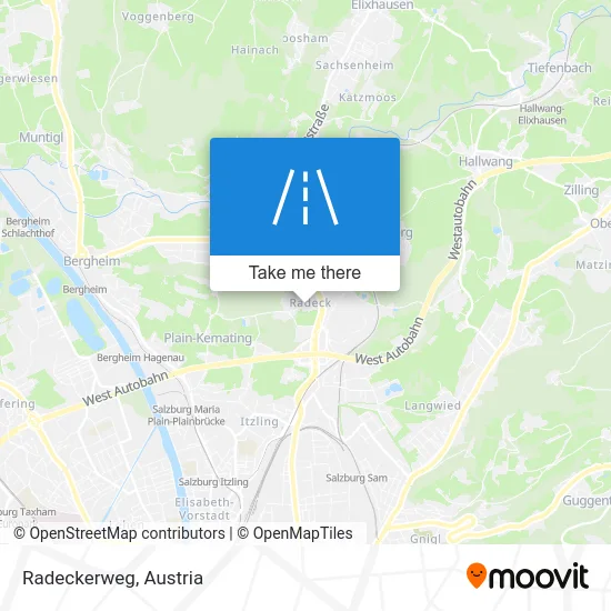 Radeckerweg map