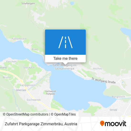 Zufahrt Parkgarage Zimmerbräu map