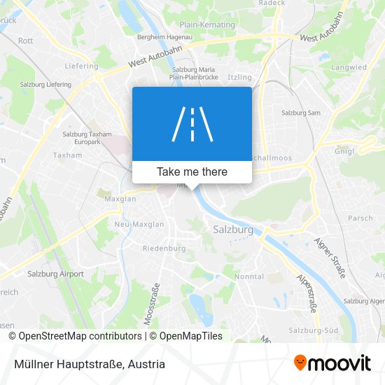Müllner Hauptstraße map