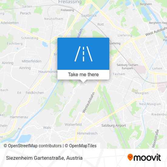 Siezenheim Gartenstraße map