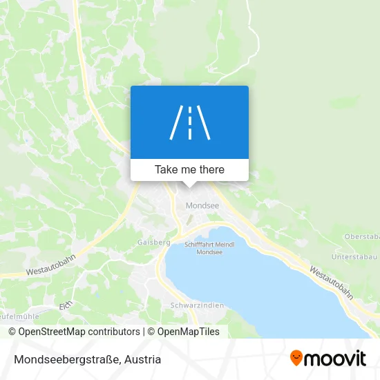 Mondseebergstraße map