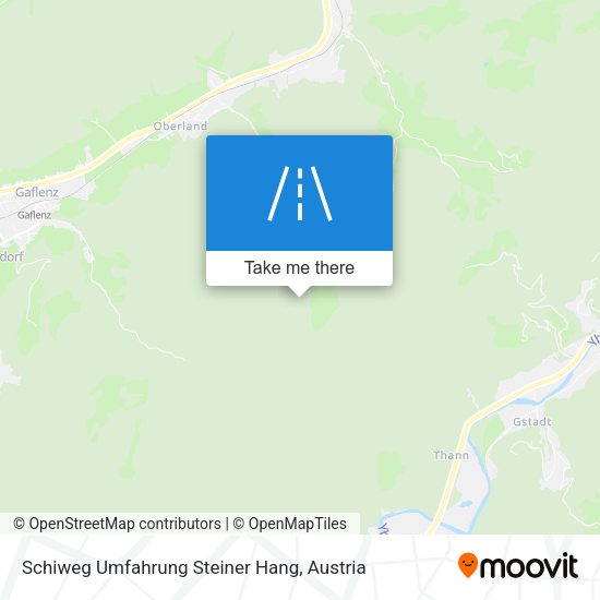 Schiweg Umfahrung Steiner Hang map